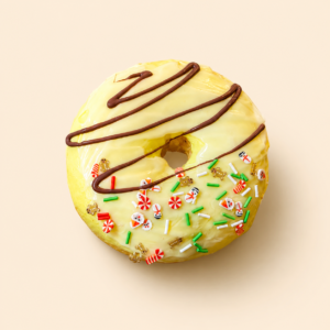 Realistic Artificial Glazed Donut Display Accent