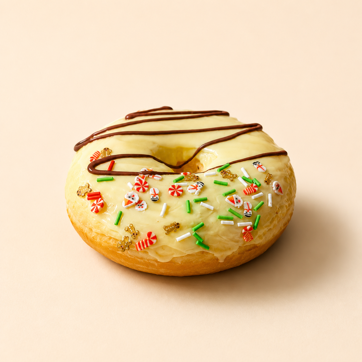 Realistic Artificial Glazed Donut Display Accent - Image 2